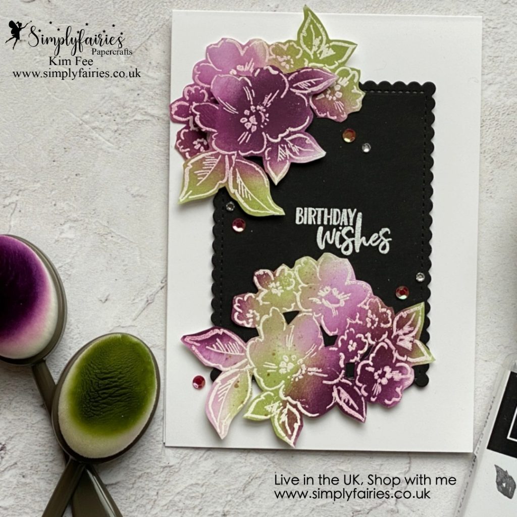 handpenned petals stamp set, how do i use blending brushes, #gdp297, stampin up, simplyfairies,