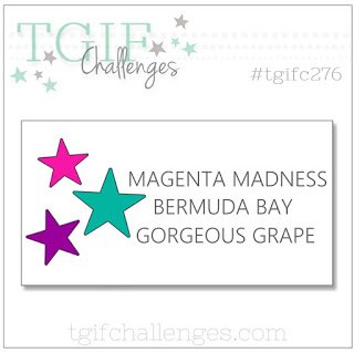 Tag Card #TGIFC276 Colour Challenge using Fancy Phrase Stamp Set!