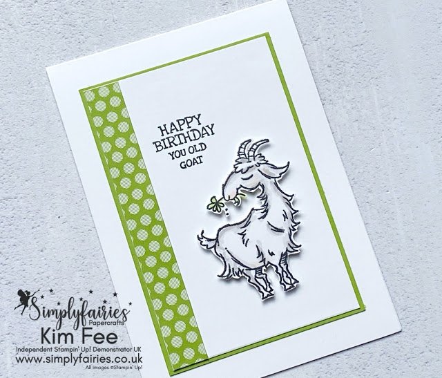 Simple Stamping Sunday with Way To Goat Stamp Set, Stampin Up!