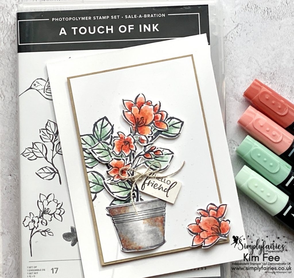 stamp set of the week, a touch of ink stamp set, sale a bration, simply succulents stamp set.