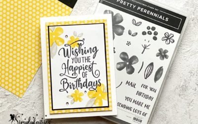 Simple Stamping Sunday: Pretty Perennials Birthday Card.