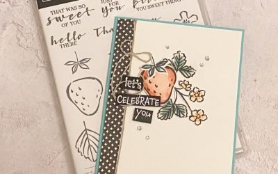 Sketch Challenge Card: Sweet Strawberry Stamp Set