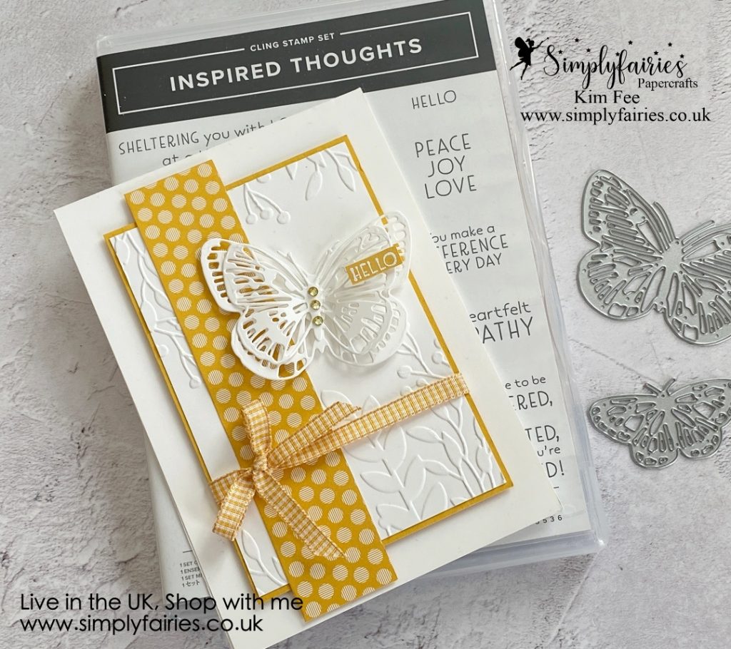 Brilliant wings, inspired thoughts stamp set, monochromatic cards, stampin up , 