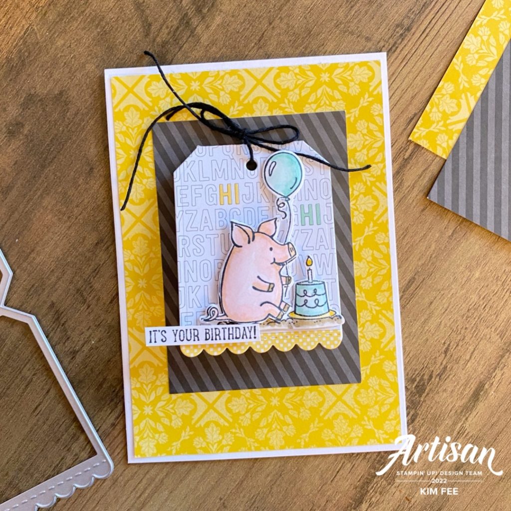 this birthday piggy stamp set, celebrations tag die set, today is the day memories and more card pack, stampin up , stampin up uk demo in kent, stampin up uk demo in london, global design project challenge blog, #ADT2022, artisan design team 2022,