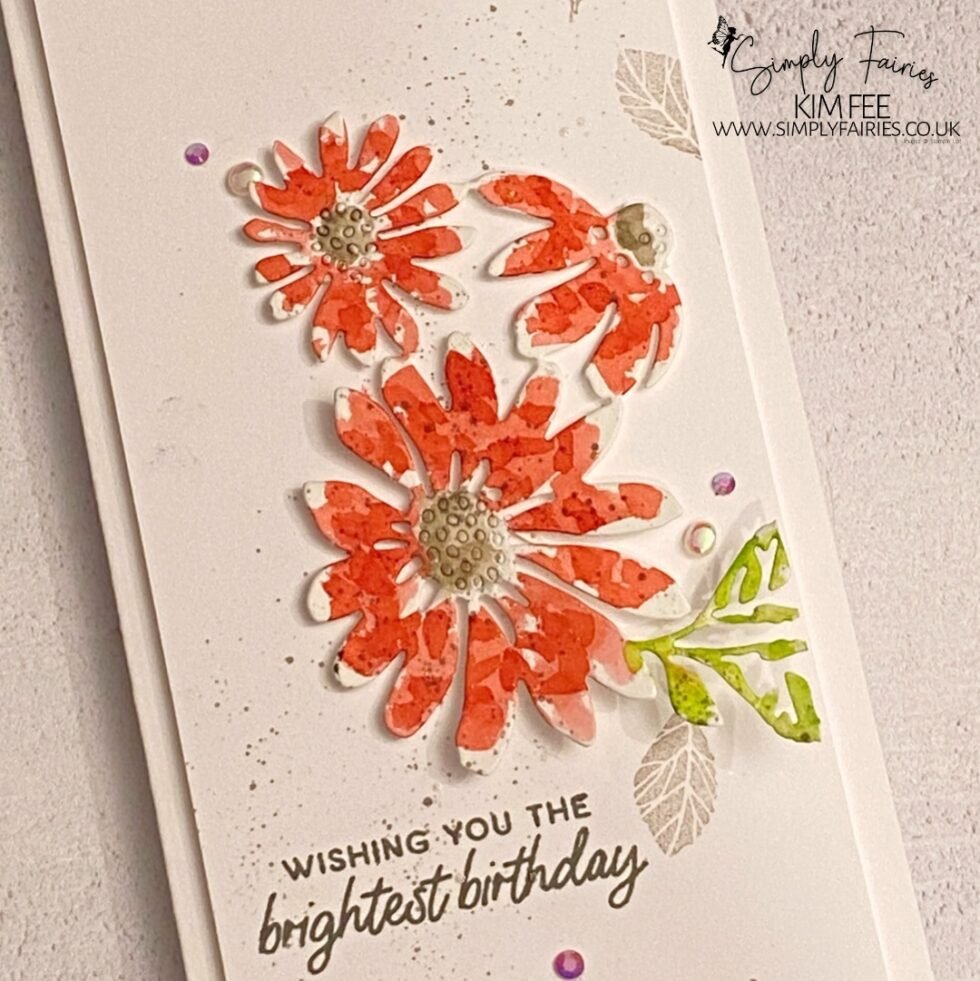 Cheerful Daisies: Slimline Card #GDP394