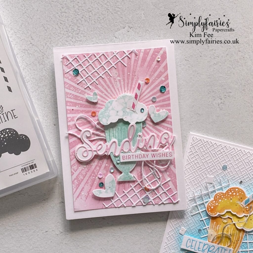 share a milkshake stamp set, stamp review crew, artisan alumni, simplyfairies papercraft retreats, cardmaking, how to do the bubble technique, stampin up 