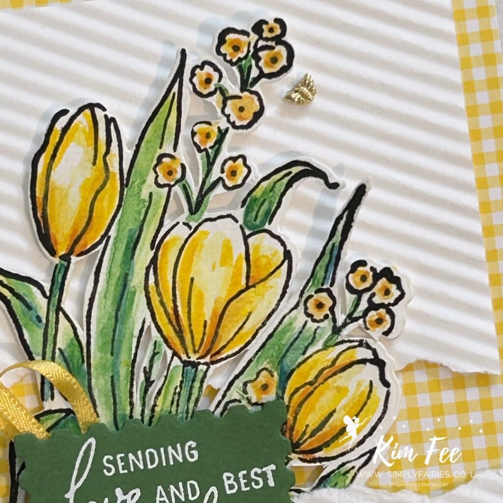 mixed florals stamp set, card making classes in kent, #gdp485, stampin up, how to  watercolouring stamped images 