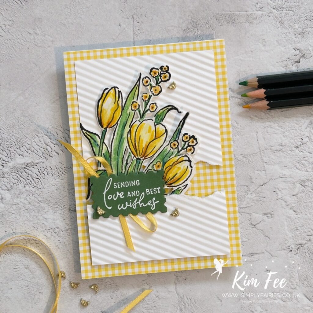 mixed florals stamp set, card making classes in kent, #gdp485, stampin up, how to  watercolouring stamped images 