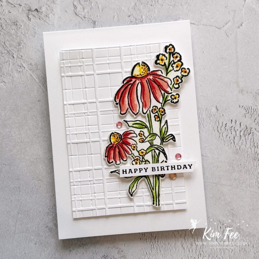 mixed florals stamp set, stampin up, #CAS304, how to watercolour your stamped images, how to make clean and simple cards, how to make CAS cards