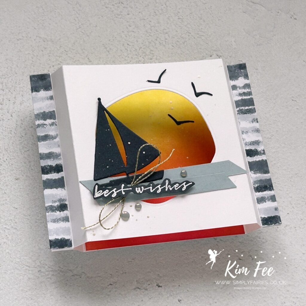 sunrise sailing stamp set, stampin up, cardmaking, #awow, case the designer challenge, out of the box challenge, cardmaking classes in kent and london, stampin up uk demo, fun fold cards