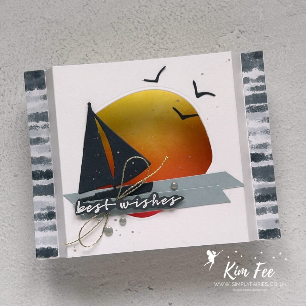 sunrise sailing stamp set, stampin up, cardmaking, #awow, case the designer challenge, out of the box challenge, cardmaking classes in kent and london, stampin up uk demo, fun fold cards