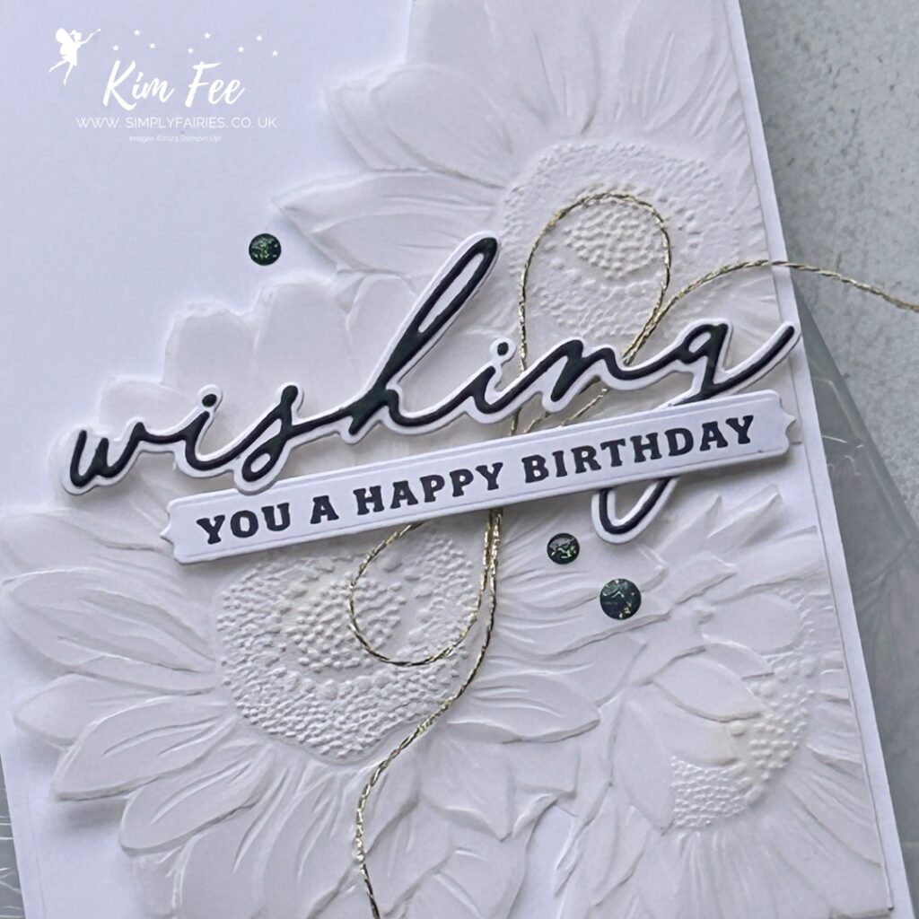 #CAS316,sunflower3D embossing folder, delightful wishes stamp bundle, stampin up, cardmaking classes, cardmaking retreats in kent