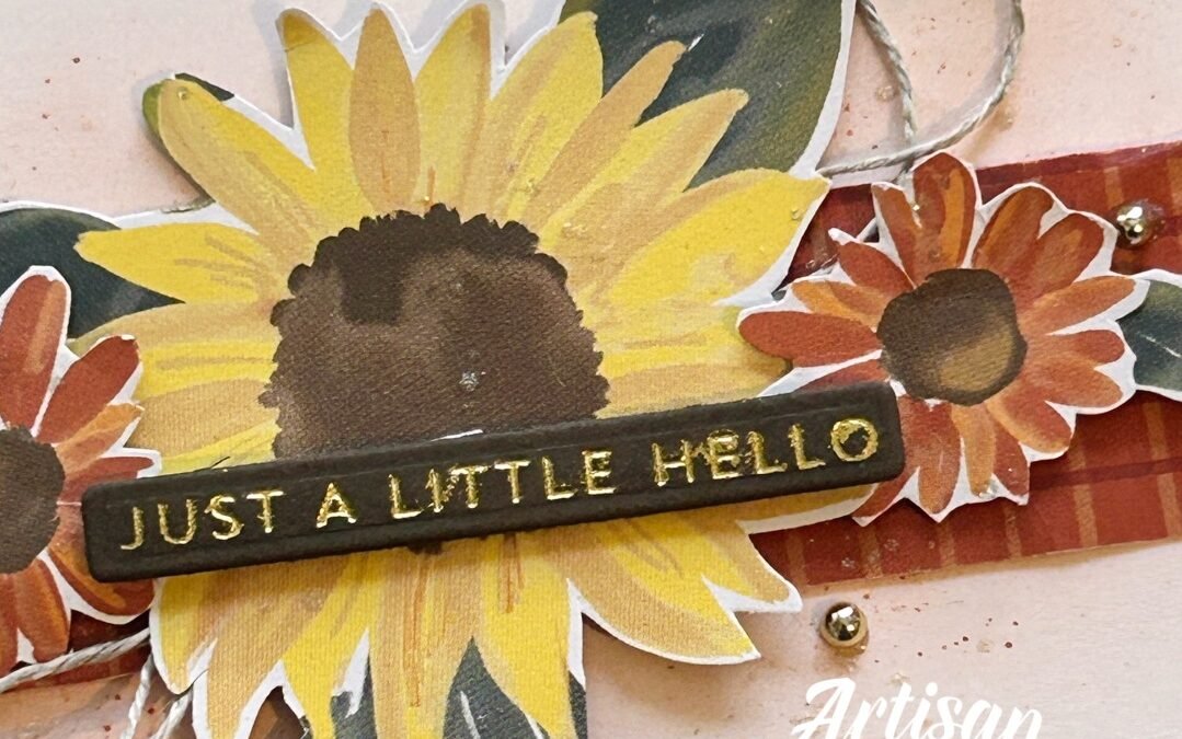 sunflower fields DSP, Stampin Up! #GDP568, Fussy cutting , CASE the Designer Challenge, cardmaking products for sale, cardmaking classes in london and kent