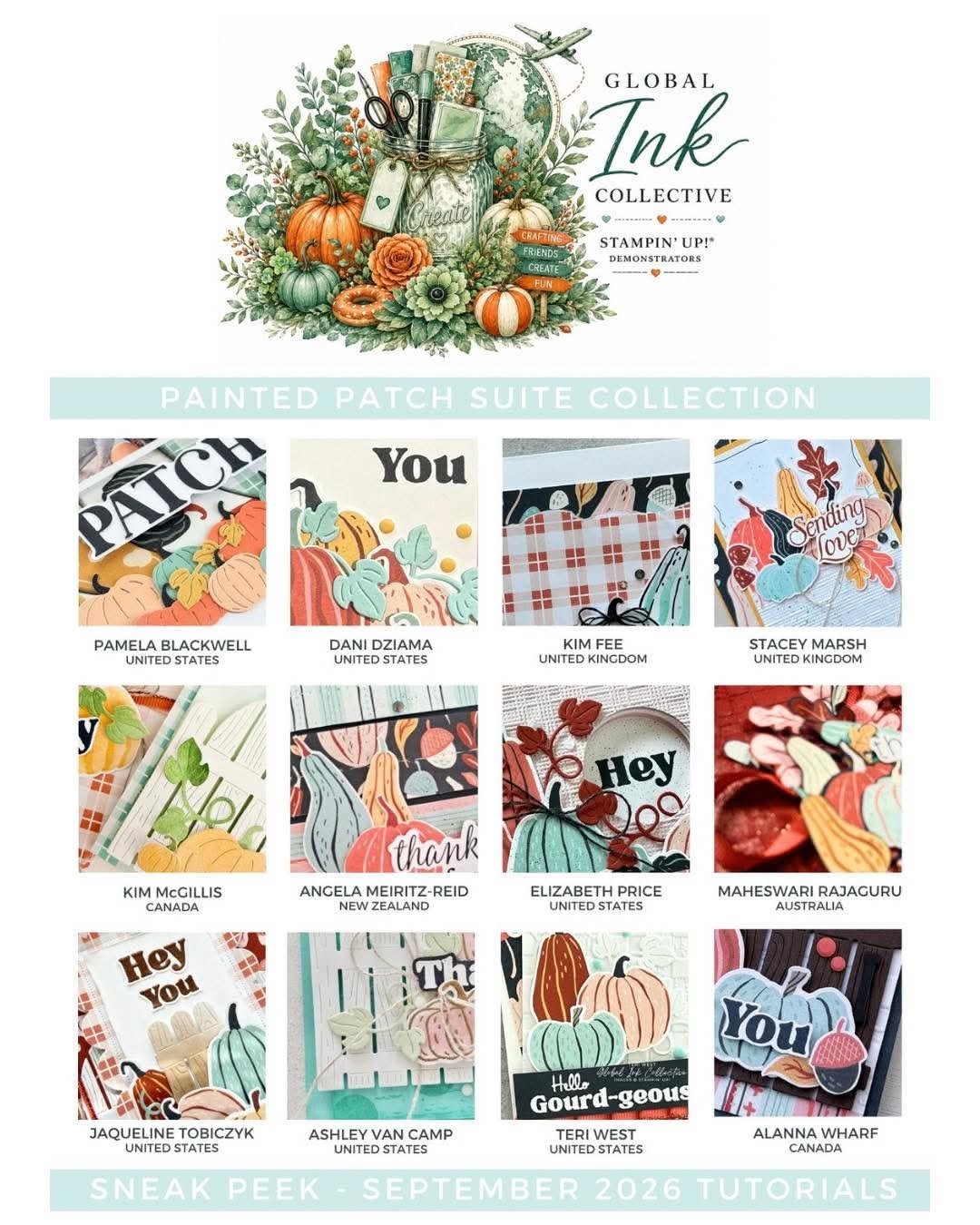 Global Ink Collective Tutorial Bundle Painted Pumpkins SEPT 2026